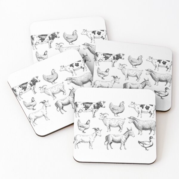 Item preview, Vintage Farm Animals Engraving – Rustic Homestead Animal Collection designed and sold by Picasfarmer.