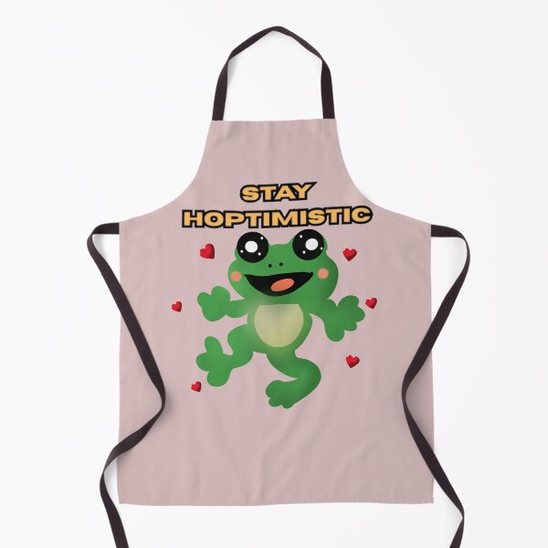 Item preview,  Stay Hoptimistic Cute Frog Pun Funny Frog Lover Gift Positive Vibes Cartoon Frog Art designed and sold by HopeAndHustle.