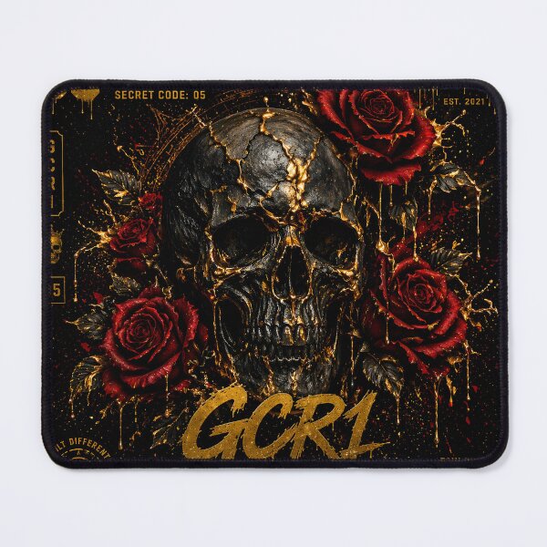 Item preview, Gold Drip Skull and Roses GCR1 – Dark Luxury Streetwear Red Rose designed and sold by GCR1.