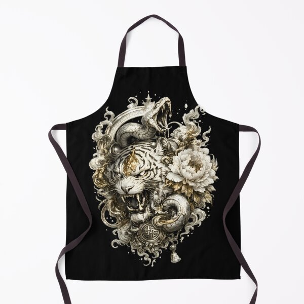 Item preview, White Imperial Tiger with Snake designed and sold by HOPPER420.