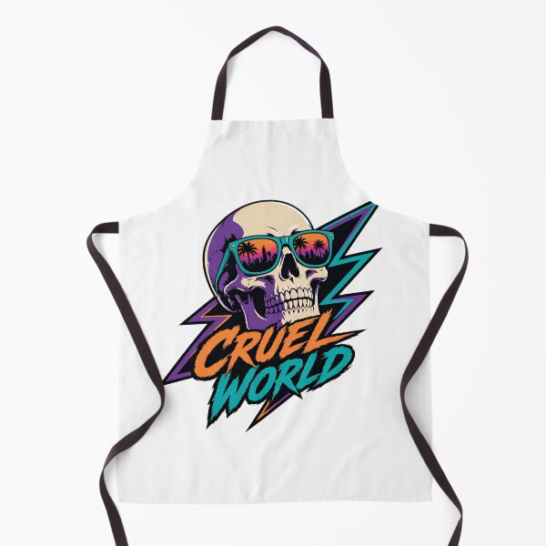 Item preview, Cruel World Festival – Neon Skull Synthwave Design designed and sold by Combat Skies.