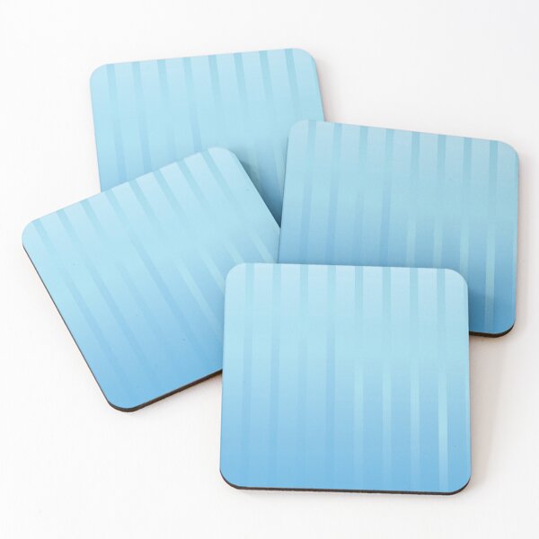 Item preview, Pale blue preppy gradient striped pattern designed and sold by fluffyfamcraft.