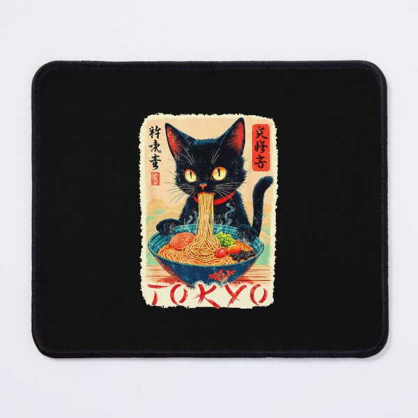 Item preview, Tokyo Cat Ramen Japanese Style Illustration designed and sold by titanlevi.