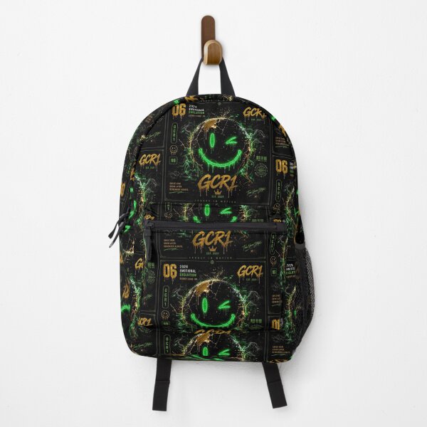 Item preview, Neon Smile Face GCR1 – Emotional Evolution Dark Aesthetic Green Glow designed and sold by GCR1.