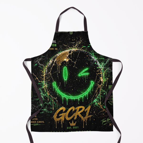 Item preview, Neon Smile Face GCR1 – Emotional Evolution Dark Aesthetic Green Glow designed and sold by GCR1.