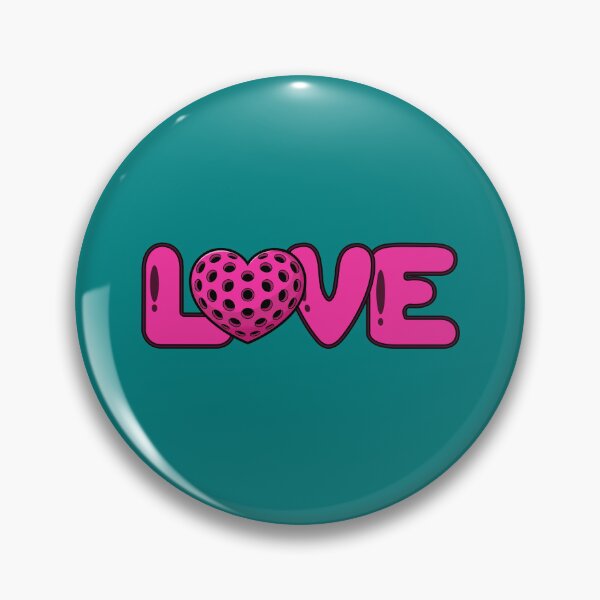 Item preview, Bubble Pop Love Pickleball Heart Bold Pink Graphic designed and sold by Wennebabs.
