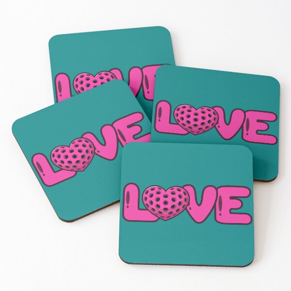 Item preview, Bubble Pop Love Pickleball Heart Bold Pink Graphic designed and sold by Wennebabs.