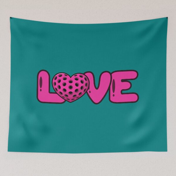 Item preview, Bubble Pop Love Pickleball Heart Bold Pink Graphic designed and sold by Wennebabs.