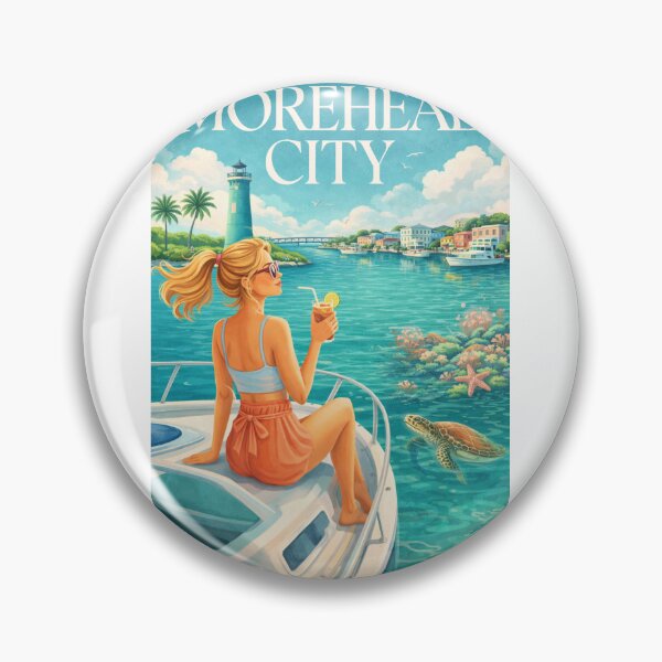 Item preview, Morehead City North Carolina Crystal Coast Beaufort Inlet Harbor Escape designed and sold by Aryabek.