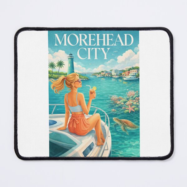 Item preview, Morehead City North Carolina Crystal Coast Beaufort Inlet Harbor Escape designed and sold by Aryabek.