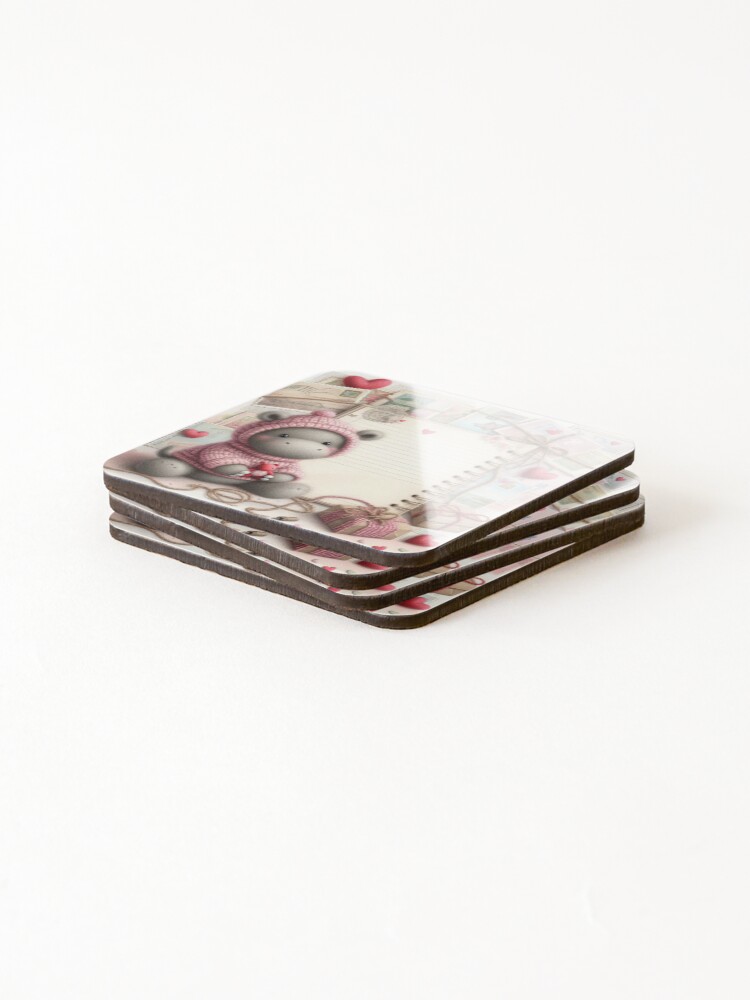 Thumbnail 4 of 5, Coasters (Set of 4), Memory Note designed and sold by Beyondnote-Art.