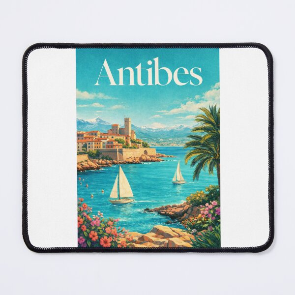 Item preview, Antibes French Riviera Côte d’Azur Cap d’Antibes Mediterranean Harbor designed and sold by Aryabek.