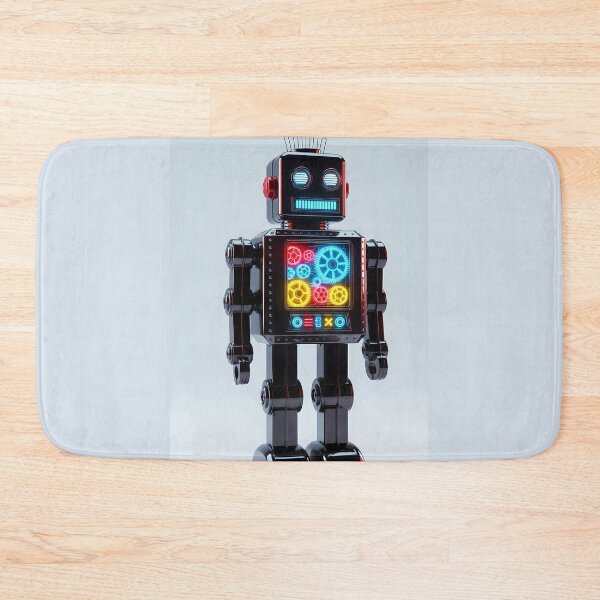 Item preview, Vintage Neon Tin Toy Robot Cyborg Aesthetic designed and sold by powersunlight.