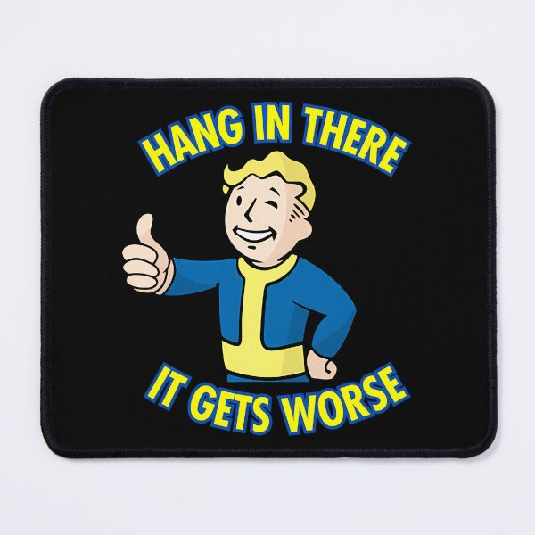 Item preview, Hang In There It Gets Worse Retro Survival Humor Design designed and sold by 4getlia.