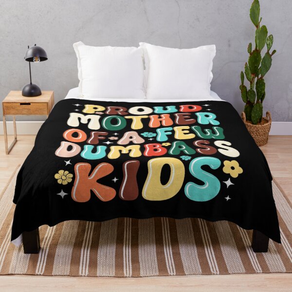 Item preview, Proud Mother Of A Few Dumbass Kids Funny Mom Quote Retro Style designed and sold by zamiokaline.
