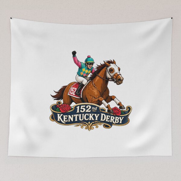 Item preview, 152nd Kentucky Derby – Horse Racing Celebration Design designed and sold by Combat Skies.