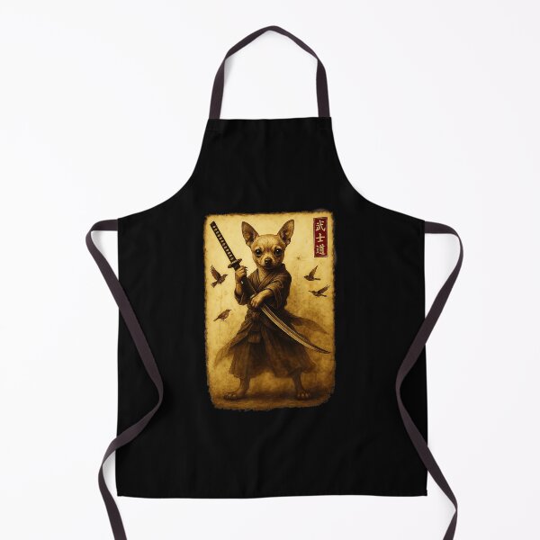 Item preview, Samurai Chihuahua Japanese Style Warrior Illustration designed and sold by titanlevi.