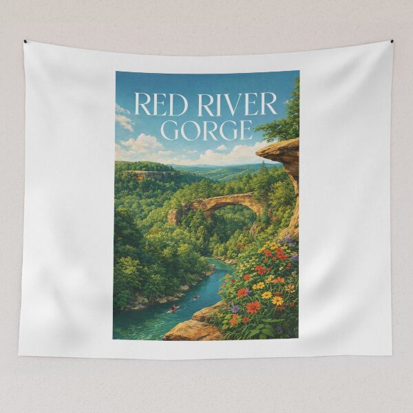 Item preview, Red River Gorge Kentucky Natural Bridge Auxier Ridge Appalachian Canyon Escape designed and sold by Aryabek.
