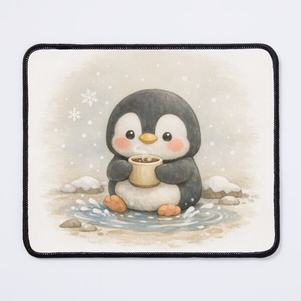 Item preview, Penguin – Soft Minimalist Animal Illustration designed and sold by NytasCraftHub.