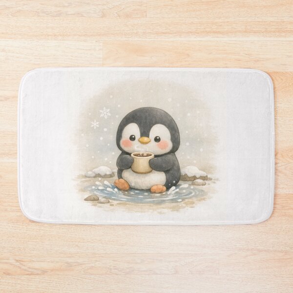 Item preview, Penguin – Soft Minimalist Animal Illustration designed and sold by NytasCraftHub.