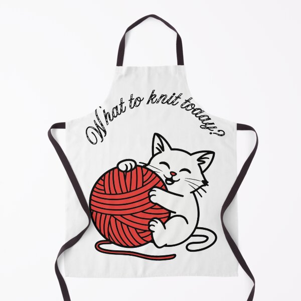 Item preview, The Knitting Cat designed and sold by LeytonKit.