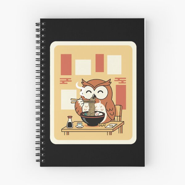 Item preview, Cute Owl Eating Ramen Japanese Aesthetic designed and sold by JordynLadukeg65.