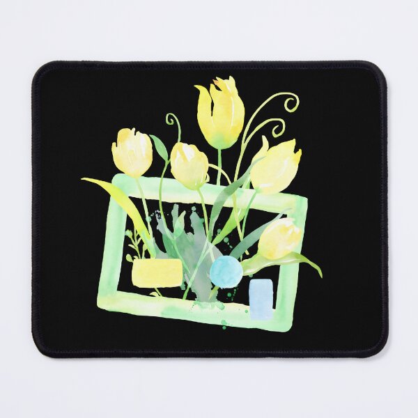 Item preview, Minimalist Yellow Tulip Watercolor Greeting Card with Soft Botanical Frame designed and sold by FestivityFinds.