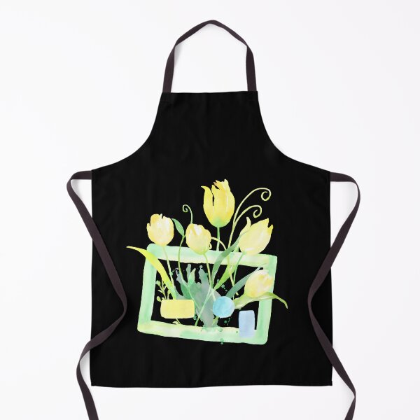 Item preview, Minimalist Yellow Tulip Watercolor Greeting Card with Soft Botanical Frame designed and sold by FestivityFinds.