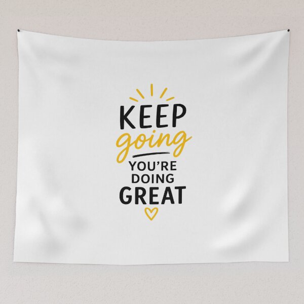 Item preview, Keep Going You're Doing Great Simple Motivational Quote Design   designed and sold by Lovestickerco.
