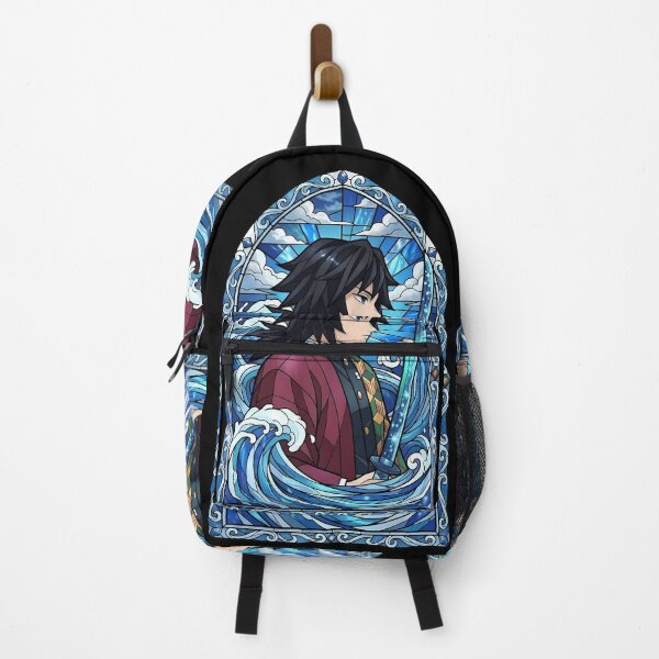 Item preview, Giyu Tomioka Demon Slayer Sky Wave Stained Glass Profile designed and sold by mildaclairmo.