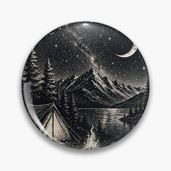 Item preview, Campfire Under the Milky Way designed and sold by InkWanderStudio.