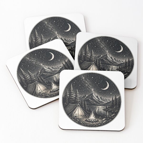 Item preview, Campfire Under the Milky Way designed and sold by InkWanderStudio.