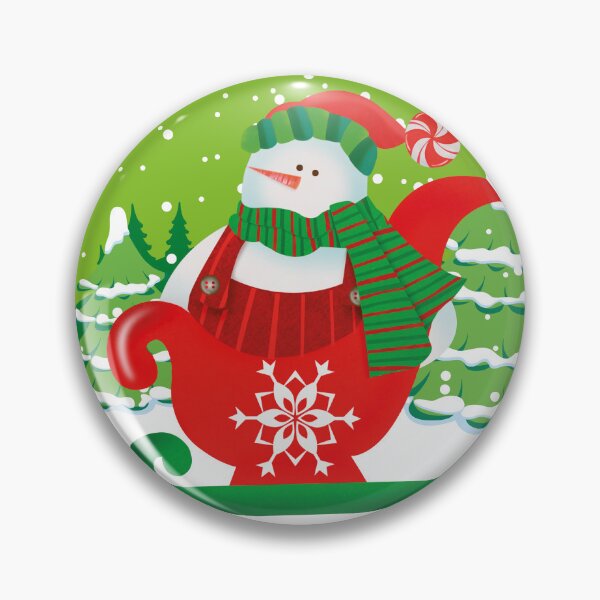 Item preview,  Snowman Christmas Teacup Winter Holiday Cute Art ROUND designed and sold by PrintsByDali.