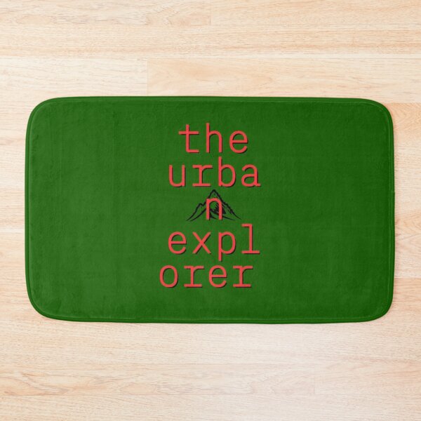 Item preview, The Urban Explorer Red Typography - Modern Minimalist Streetwear Aesthetic designed and sold by The Urban Explorer.