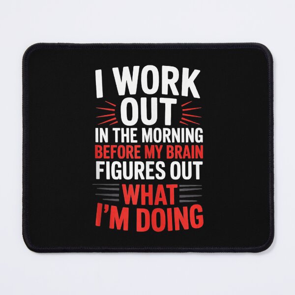 Item preview, I Work Out In The Morning Funny Gym Quote designed and sold by eliramaison.