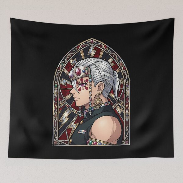 Item preview, Tengen Uzui Demon Slayer Radiant Gem Stained Glass designed and sold by mildaclairmo.