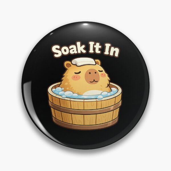 Item preview, Capybara Bath — Soak It In designed and sold by DreamMachine69.