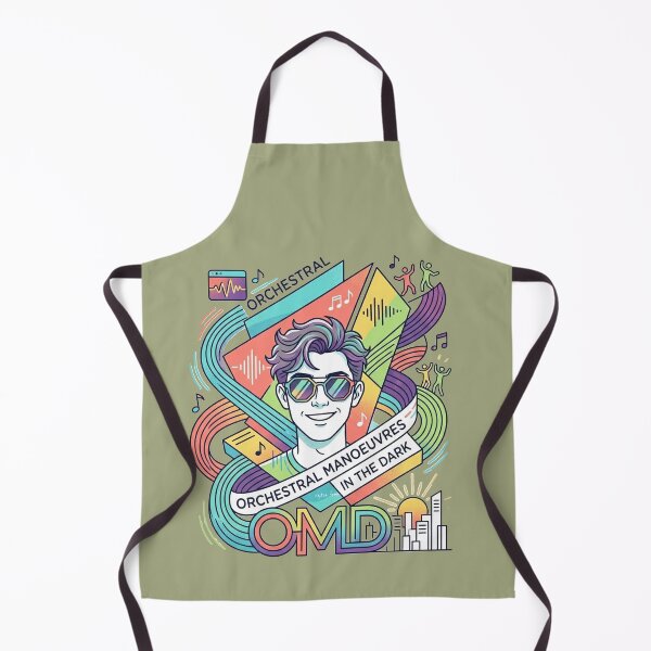 Item preview, OMD Retro Synth-Pop Revival - Colorful Abstract Band Art designed and sold by zytooFree.