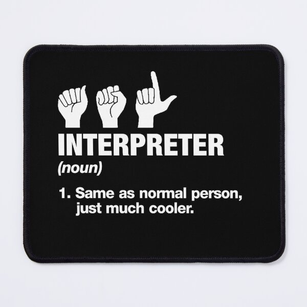 Item preview, Funny ASL Interpreter Definition - American Deaf People Sign Language designed and sold by arzameldiza.
