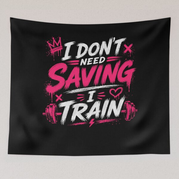Item preview, I Don’t Need Saving I Train designed and sold by StoryInCode.