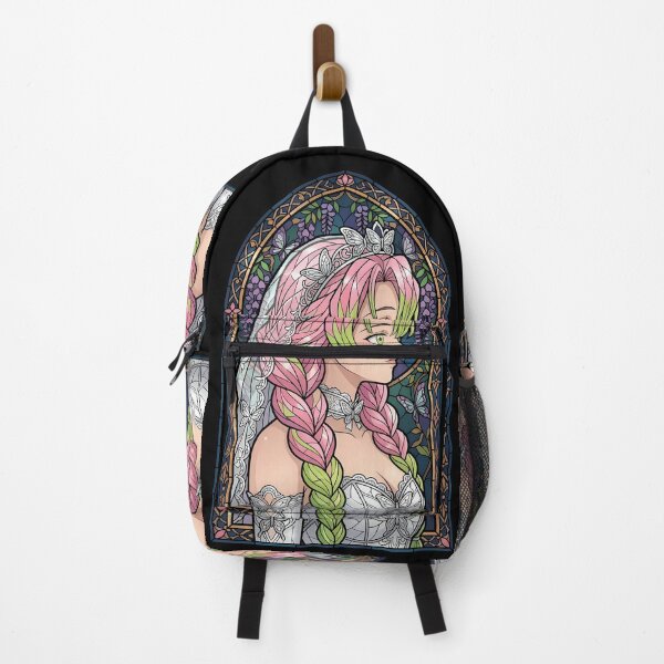 Item preview, Mitsuri Kanroji Demon Slayer Butterfly Bridal Stained Glass Elegance designed and sold by mildaclairmo.