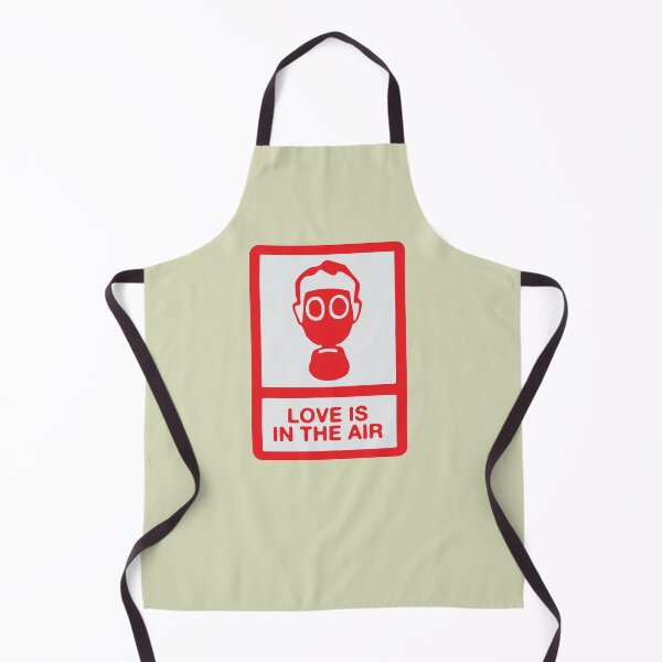 Item preview, A dark twist on romance, this “Love Is In The Air” design pairs a classic phrase with a striking gas mask visual designed and sold by PIXEL POP DESIGNS - Beyond the Norm!.