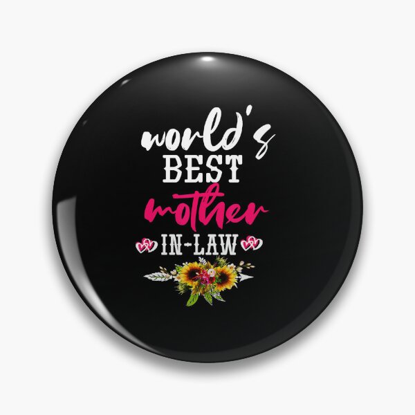 Item preview, World’s Best Mother In Law Funny Floral Quote designed and sold by zamiokaline.