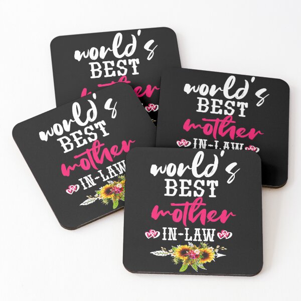 Item preview, World’s Best Mother In Law Funny Floral Quote designed and sold by zamiokaline.