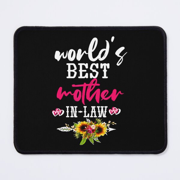 Item preview, World’s Best Mother In Law Funny Floral Quote designed and sold by zamiokaline.