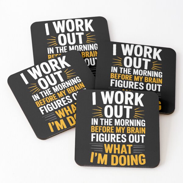 Item preview, I Work Out In The Morning Funny Gym Quote Fitness  designed and sold by eliramaison.