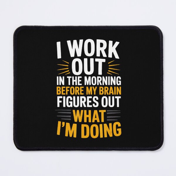Item preview, I Work Out In The Morning Funny Gym Quote Fitness designed and sold by eliramaison.