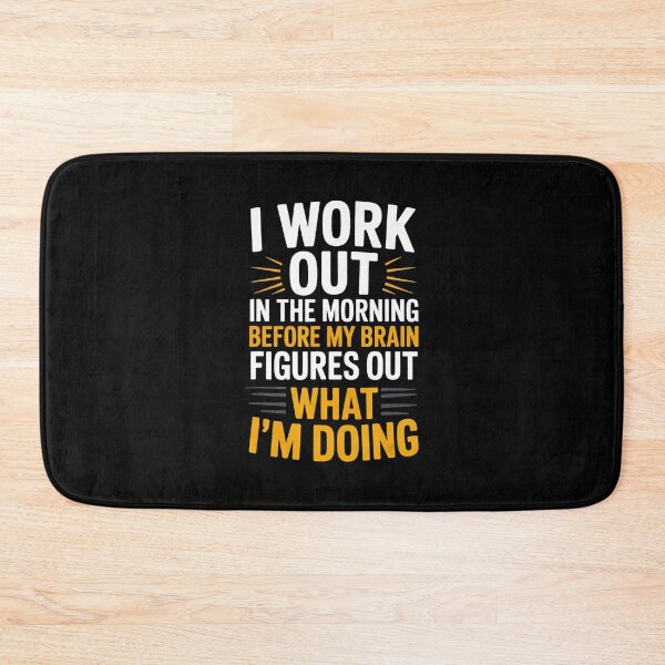 Item preview, I Work Out In The Morning Funny Gym Quote Fitness  designed and sold by eliramaison.