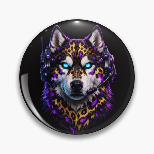 Item preview, Tactical Husky: Cyber Leopard Neon Edition designed and sold by ikonicgallery.