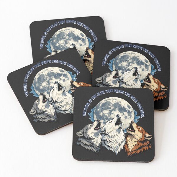 Item preview, Majestic Canids United Under Celestial Moon designed and sold by Tsugraf Designs.